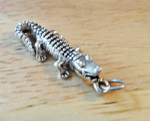 ¡Dije de plata esterlina 3D sólido 24x10 mm cocodrilo caimán caimán caimán caimán caimán caimán caimán caimán ca - Imagen 1 de 4