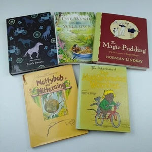 Children's Book Classics Magic Pudding Wind in the Willows Nuttybug Nittersing - Picture 1 of 21