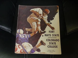 1966 COLORADO STATE COLLEGE IN FORT HAYS STATE (KANSAS) COLLEGE FOOTBALL-PROGRAMM - Bild 1 von 1