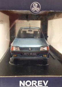 Norev 184857, Peugeot 205 GTi 1.6, 1988, topasblau, 1/18, NEU&OVP - Bild 1 von 5