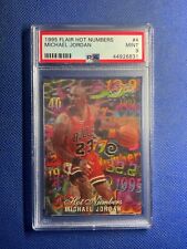 1995-96 Flair Hot Numbers Michael Jordan #4 PSA 9 MINT Chicago Bulls