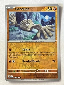 Geodude 074/165 Reverse Holo Common - Scarlet & Violet 151 Pokemon Near Mint NM - Picture 1 of 12