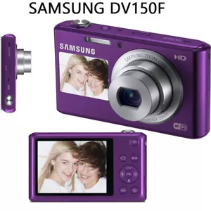 Samsung DV150F 16.2MP Digital Camera WIFI Dual LCD Screen Purple English - Picture 1 of 5