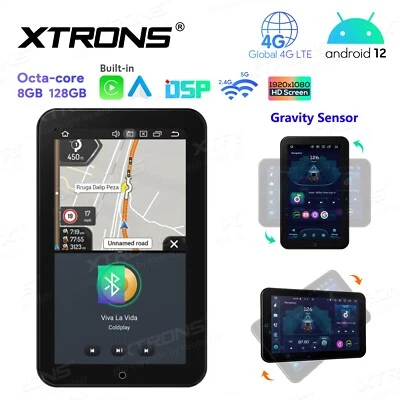 12.8" QLED IPS Double 2 DIN Android 14 Rotatable Car Stereo Radio GPS 8+128G 4G - Image 1 of 4