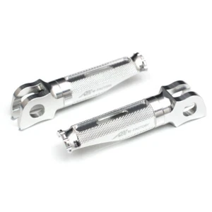 Pedal estriberas delanteras plateadas Shinobi para Ninja 400 18 19 20 21 22 23 - Imagen 1 de 7