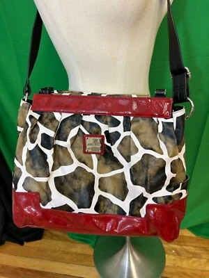 Bolsa de ombro grande MICHE texturizada estampa girafa bolsa tote oraganizadora - Imagem 1 de 4