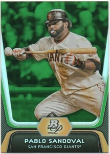 2012 Bowman Platinum Baseball PABLO SANDOVAL Emerald #77 Giants - Picture 1 of 2
