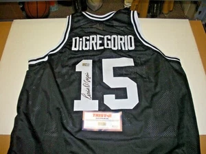 ERNIE DIGREGORIO PROVIDENCE FRIARS,BUFFALO BRAVES TRISTAR/COA SIGNED JERSEY - Picture 1 of 2