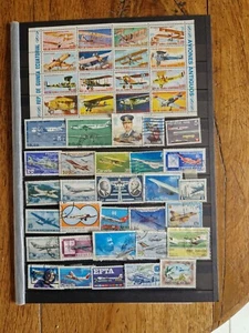 30 Timbres avions et 1 bloc ( lot 178 ) - Photo 1/1
