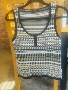 Camiseta sin mangas suéter tejido acanalado sin mangas XL para mujer 7th AveNew York & Company - Imagen 1 de 6