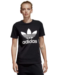 NEU adidas Originals schwarz Adicolor Classics Trefoil T-Shirt Damen XS - Bild 1 von 6
