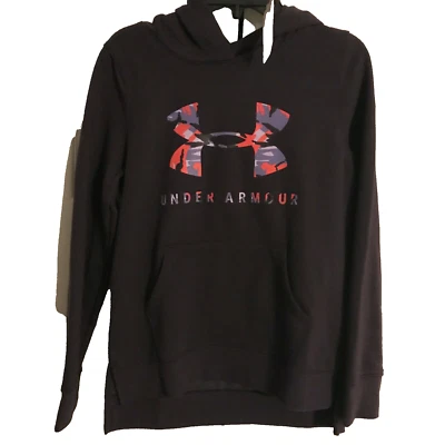 Under Armour Logo Youth Hoodie Size Large Purple - Image 1 of 3