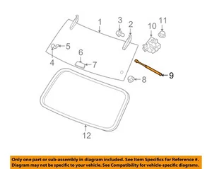 CHRYSLER OEM 05-10 Grand Cherokee Lift Gate Glass-Support Cylinder 68025357AA - Picture 1 of 2