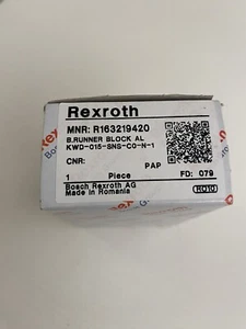 BOSCH REXROTH R163219420 BLOCCO GUIDA SCORRIMENTO ALLUMINIO RUNNER BLOCK NUOVO ! - Picture 1 of 6