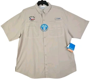 Columbia sportswear Company ~Men's Size XL/TG~ Beige Button-Up Shirt NWT. - Picture 1 of 16