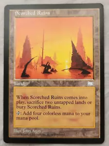 Scorched Ruins Weatherlight Regular NM Near Mint - Picture 1 of 2