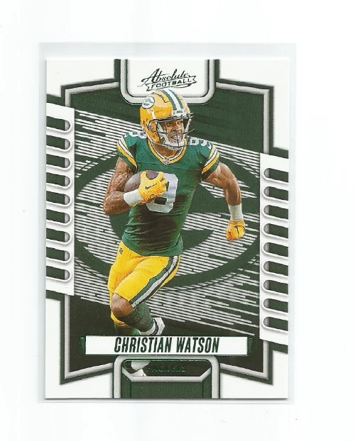 CHRISTIAN WATSON (Green Bay Packers) 2023 PANINI ABSOLUTE GREEN PARALLEL CARD 95 - Image 1 of 1