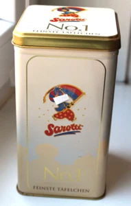 Blechdose Sarotti Feinste Täfelchen No1 Schokolade vor 2004 quadratisch 18cm - Bild 1 von 9