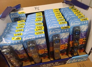 Lot Of 32 ,5-Pack Febreze Car Vent Clips, Air Freshener, Assorted Scent. - Picture 1 of 4
