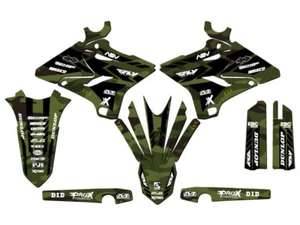 2002-2004 fits POLISPORT RESTYLE YZ 250 2-STROKE APACHE Green Senge Graphics - Picture 1 of 10