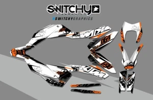 KIT ADESIVI GRAFICHE SKULLZ 02 WHITE per moto SMC 690 2008 2009 2010 2011 DECALS - Picture 1 of 1