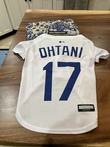 Pets First MLB Los Angeles Dodgers Dog Jersey White Shohei Ohtani #17 XL NWT - Picture 1 of 10