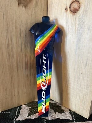Budweiser Bud Light Catch The Rainbow Skittles Torso Beer Tapper Handle 10” - Image 1 of 4