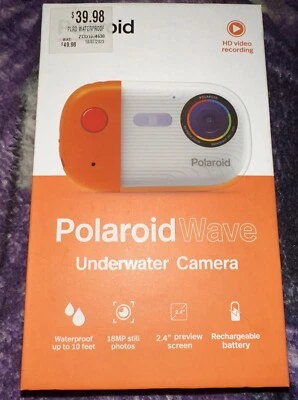 Polaroid Wave Underwater Camera Orange And White HD Video Recording 2.4 Screen - Image 1 of 2