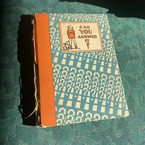 1935 CAN YOU ANSWER IT? A Book of Riddles ~ Nita Fikes ~ Illus by Grace Allen - Picture 1 of 5
