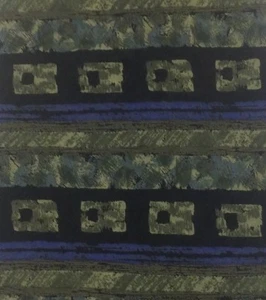Oscar de la Renta Mens Tie Silk Multicolor Geometric Abstract Striped - Picture 1 of 6