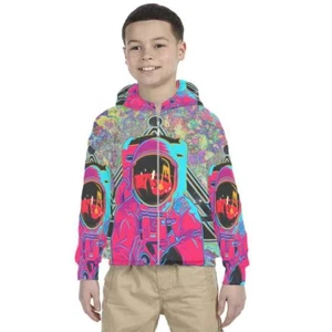 Kids Hoodie Spaceman Design Hoodie Unisex For Children - Picture 1 of 4