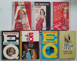 1950's / 1960's Paperbacks x7 by Ellery Queen Pocket Books NY 6 are 1st Printing - Bild 1 von 10