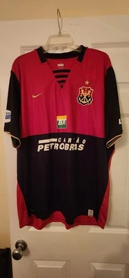 NIKE 2008 Brazil Football Soccer Flamengo Zico #10 3rd Jersey XLarge NWT - Image 1 of 4