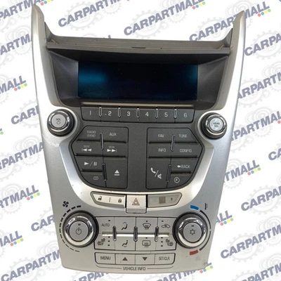 GMC Terrain Audio 2010 2011 radio y panel de interruptores de control climático con pantalla OEM Foto 1 de 4