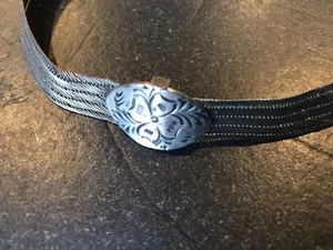 Vintage 925 Sterling Türkischer Stil Geflochten Choker Halskette 30 Gramm - Bild 1 von 12