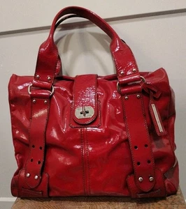 Bolso de Mano Alexander McQueen Rojo Charol Cartera - Imagen 1 de 17