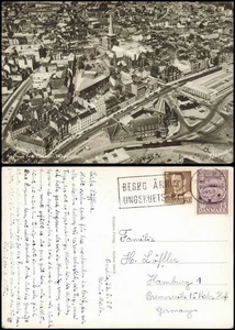 Postcard Aarhus Luftfoto Luftaufnahme 1959 - Picture 1 of 3