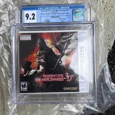 Resident Evil: The Mercenaries 3D Nintendo 3DS CGC Graded 9.2 A++ Factory Sealed - Image 1 of 2
