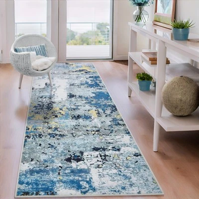 Tapetes de corredor 2x6 para corredores de cozinha - Lavável com apoio de borracha antiderrapante - Imagem 1 de 4