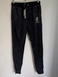 Juicy Couture Blue Velour Cuffed Joggers Aged 10-11 Years Bnwt (T24) - Foto 1 di 8