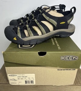 NEW IN BOX Keen Newport H2 Black Stone Gray Waterproof Sandals Hiking Mens - Picture 1 of 7