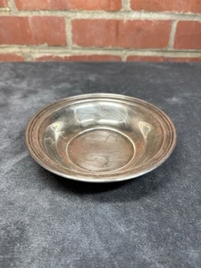 Plato cuenco vintage Randahl 57 plata esterlina 925 5,25 pulgadas monogramas ~ 64 g - Imagen 1 de 11