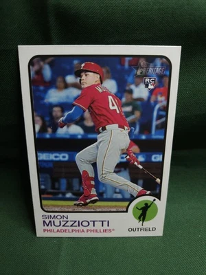 2022 Topps Heritage High Number - Simon Muzziotti #679 (RC) - Image 1 of 2