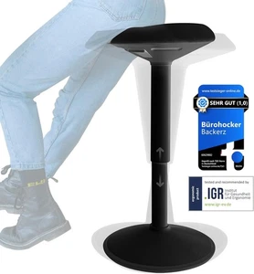 Ergonomischer Hocker Stehhocker 55-80cm Höhenverstellung Rutschfest Schwingeffek - Picture 1 of 9