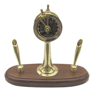 Machine telegraph with 2 pen holders made of Wood/brass 17 cm (6.7 IN) Sea-Club - Picture 1 of 1