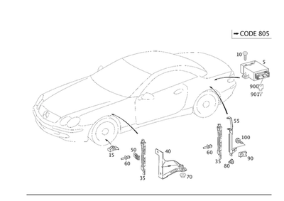 Antena Original Mercedes-Benz 001-827-51-01 Foto 1 de 2