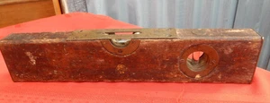 Antique 12 inch Brass & Wood Level, Nov 30, 1897, SP, L Co - Foto 1 di 12