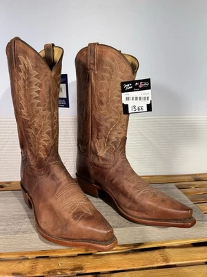 Tony Lama Men’s Tan Saigets Worn Goat Size 13 EE Cowboy Boots #6979 USA Made - Image 1 of 4