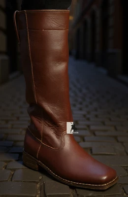 Bota Oficial Estufa Guerra Civil Hecha a Mano Marrón EE. UU. Talla 5 a 15 Foto 1 de 3