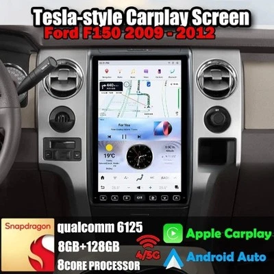14.4" Android 13.0 Tesla Smart Radio Vertical Screen GPS for Ford F150 2009-2012 - Imagem 1 de 4